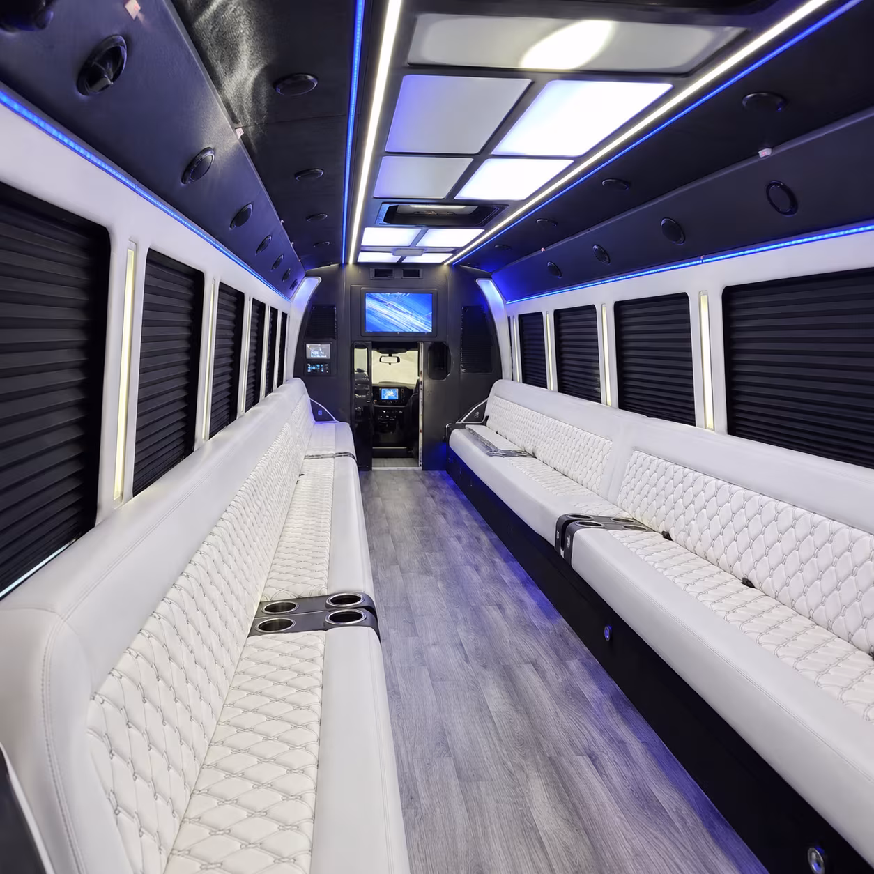 lacey party bus rental interior